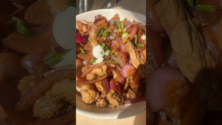 ma recette Chinoise préférée : le bœuf sauté oignon !!! #shortswithzita #foodie