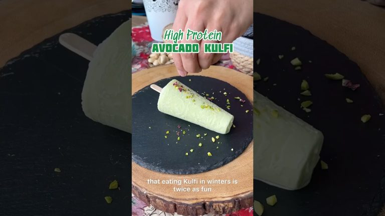 High protein Avocado Kulfi – guilt free dessert packed with good fat & protein