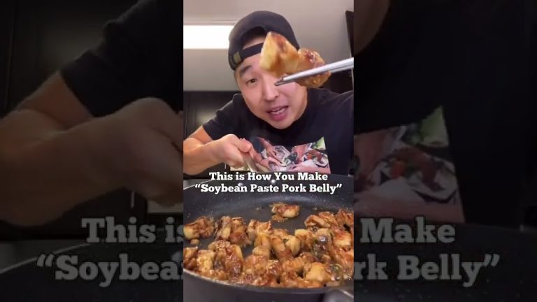 Soybean Paste Pork Belly 🥓👨🏻‍🍳🔥