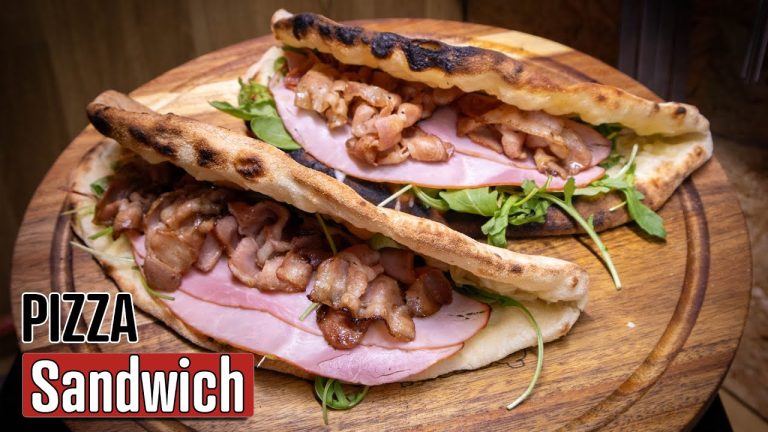 Pizza Sandwich met Mozzarella, Rucola, Ham & Zeeuws Spek – NasQ BBQ