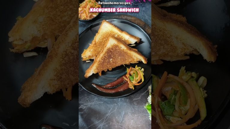 Kachumber Sandwich Recipe #shorts #shortvideo #cooking #recipes #ratnashomerecipes