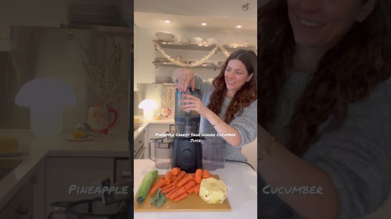🥕Cold Pressed Pineapple Carrot Sage Juice Nama J2 Juicer discount code RIANE55 #health #juicer