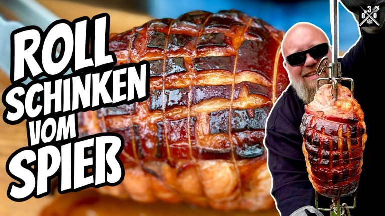 ROLLSCHINKEN vom Spieß So geht Weihnachten – 030 BBQ
