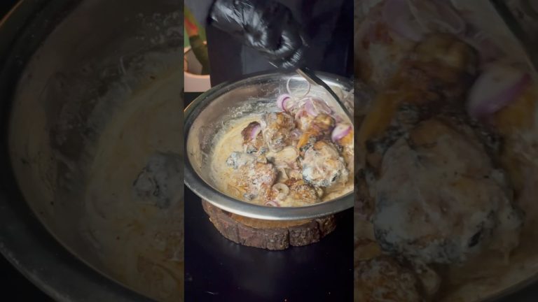 Delhi Famous Aslam Butter Chicken 🤤🤯 #shorts #food #chicken #recipe