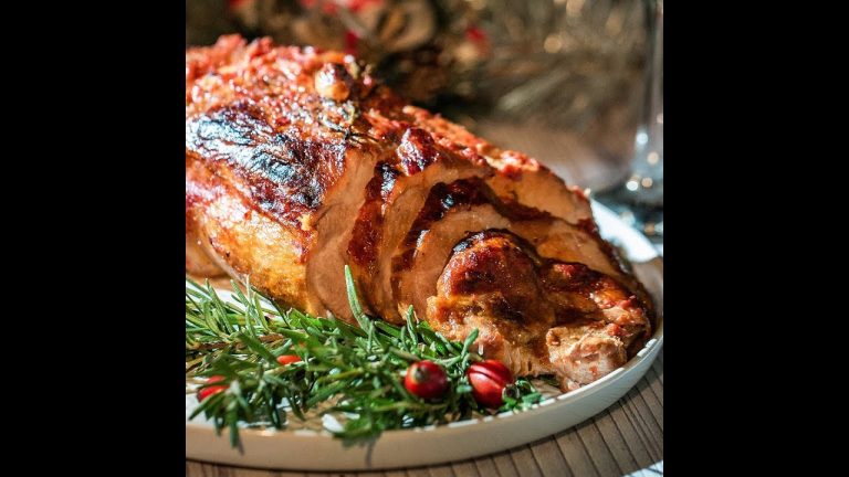 Roasted Pork Neck with Red Pepper Glaze