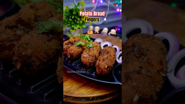 Potato bread finger 🌭 | evening snakes recipe | snack recipe @kasthukitchen2001 #snacks #cooking