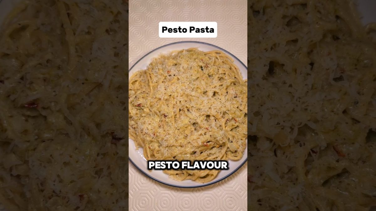 Pesto Pasta while working from home #cooking #food #workfromhome