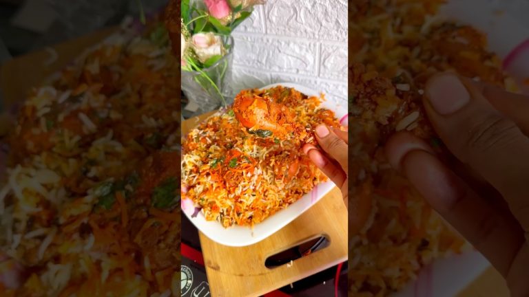 “Chicken Tikka Biryani”#trending #food #youtubeshorts #viralvideo #biryanirecipe