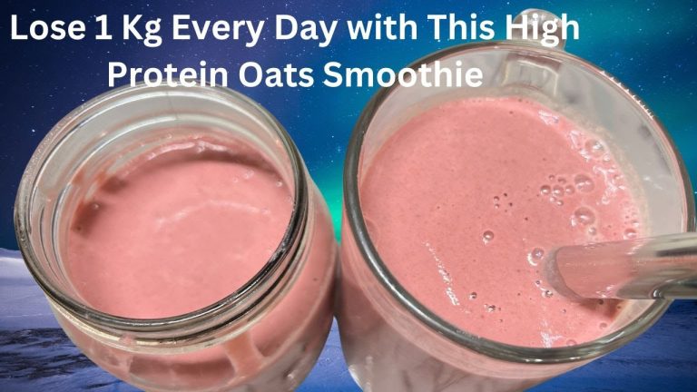 Lose 1 Kg Every Day with This High Protein Oats Smoothie–Sugar Free & No Milk | Oats Smoothie Recipe