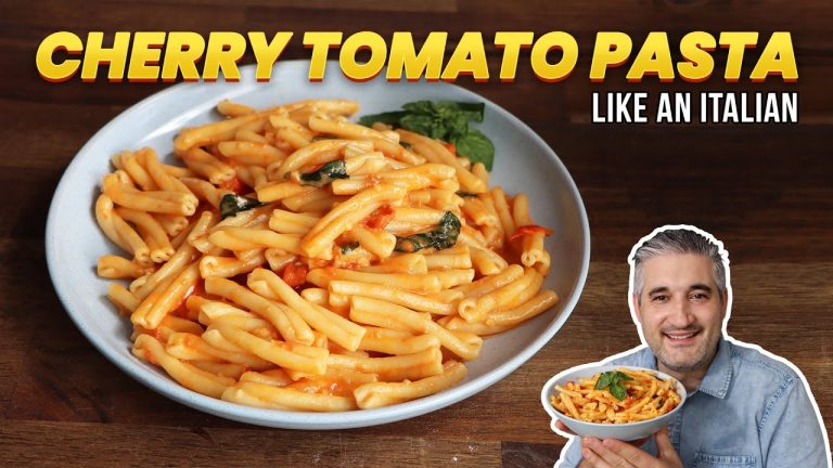How to Make CHERRY TOMATO PASTA Like an Italian