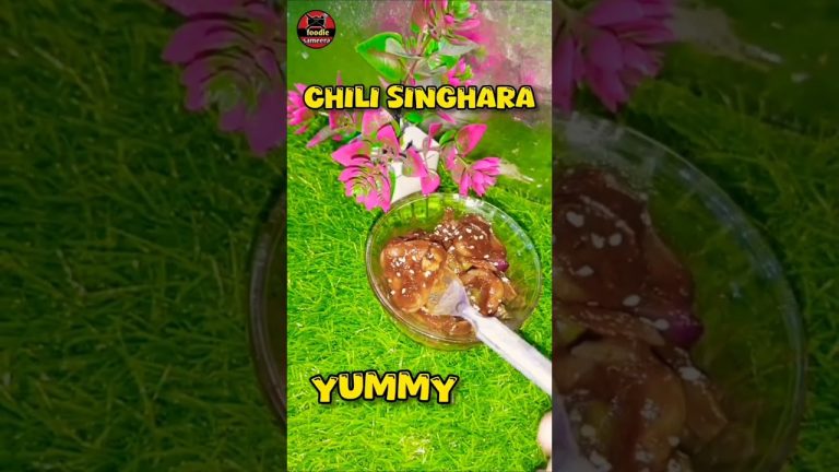 Viral Chili singhara 🌰#waterchestnut #chilisinghara #foodiesameera #recipe #shorts #youtubeshorts