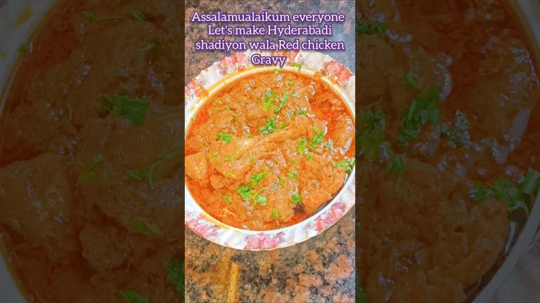 Hyderabadi Shadiyon Ka Mashhoor Red Chicken| Royal Recipe #shorts #redchickenrecipe #chickenrecipes
