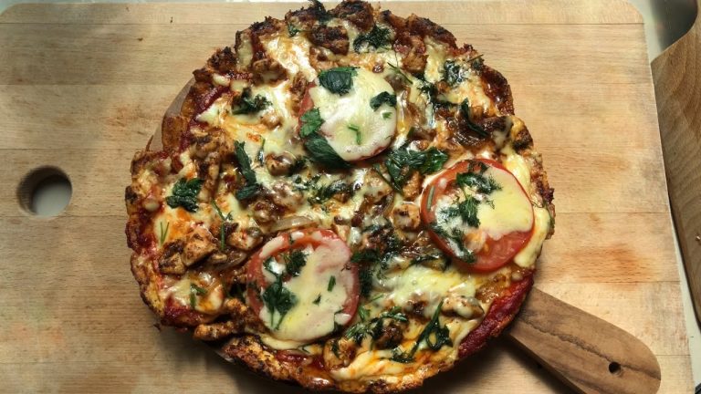 Easy Homemade BBQ Chicken Pizza Recipe Without Dough 🍕