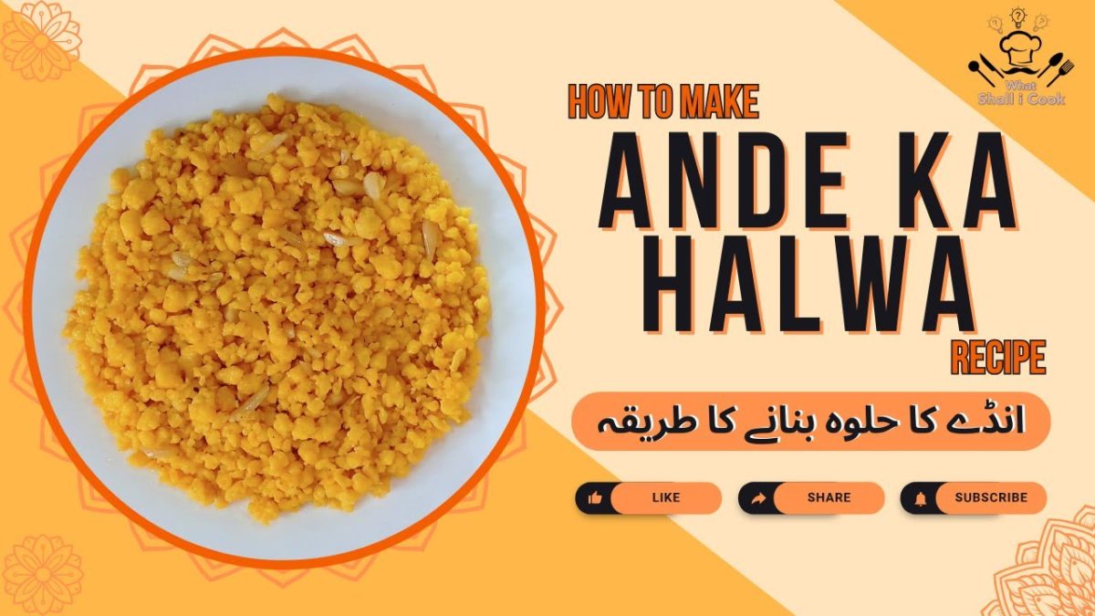 Today's Winter Special Ande Ka halwa (Egg dessert) recipe by What Shall I Cook