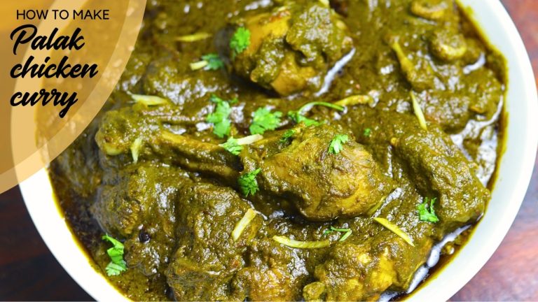 Palak Chicken Recipe | Dhaba style palak chicken curry recipe | saag waala chicken recipe