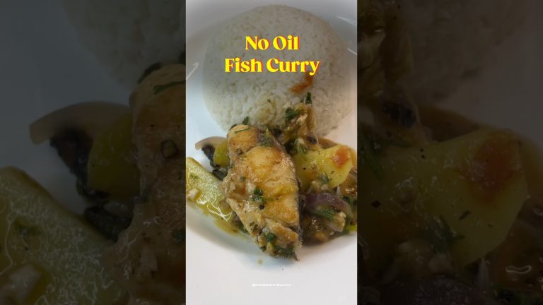 No Oil Fish Curry