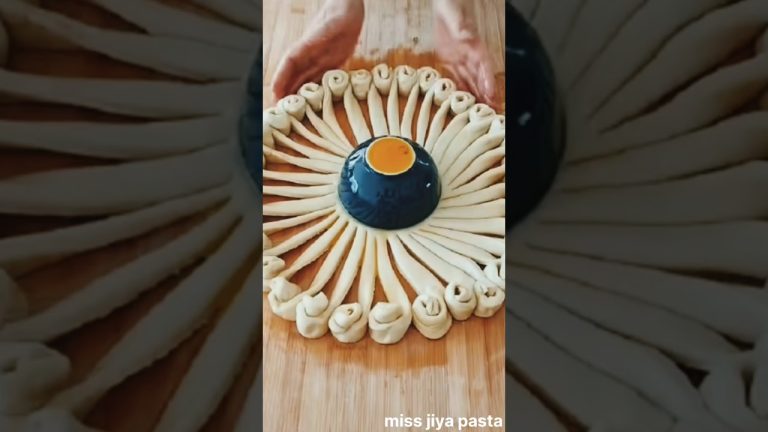 Beautiful and satisfied pasta design art tutorial#shorts#food#pasta#streetfood