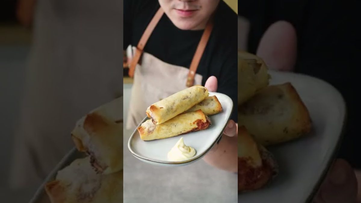 Easy Air Fryer Spring Roll Recipe #shorts