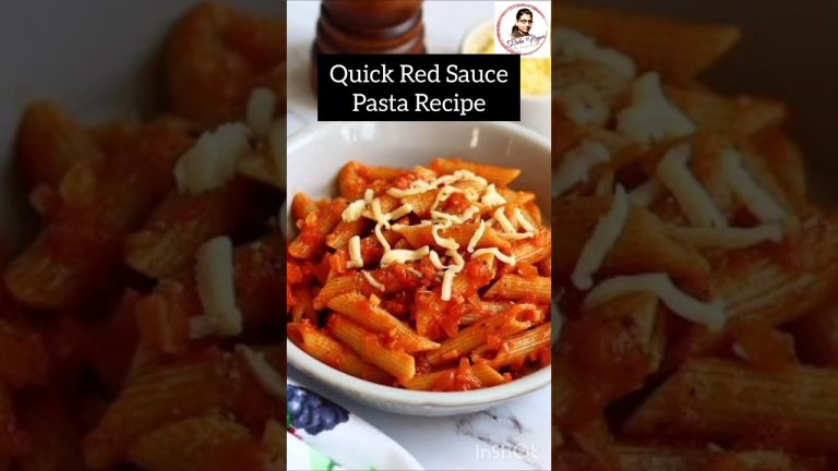 Quick Red Sauce #Pasta Recipe #redsaucepasta #recipe #food #shorts #mixedsauce #viralshorts #cooking