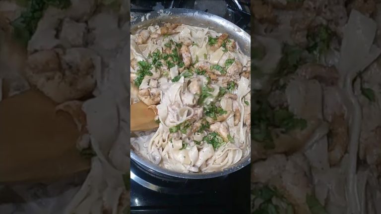 The BEST fettuccine pasta recipe | The CREAMIEST fettuccine pasta | fettuccine alfredo pasta | pasta