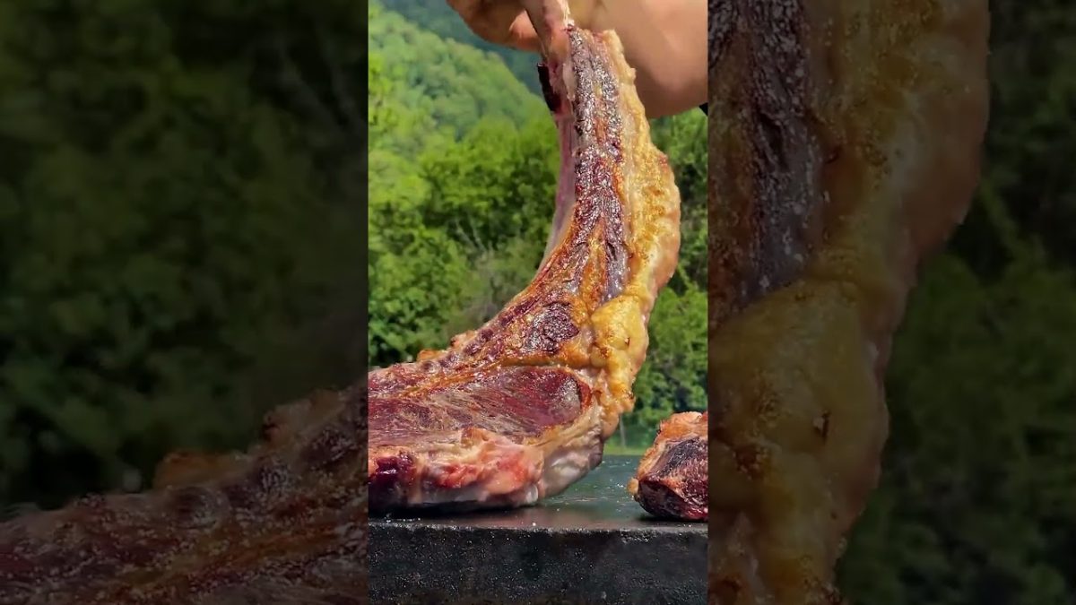 🤤 The Tastiest Steak I've Ever Cooked – ASMR Nature Cooking