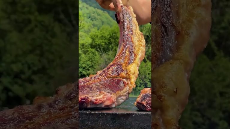 🤤 The Tastiest Steak I've Ever Cooked – ASMR Nature Cooking