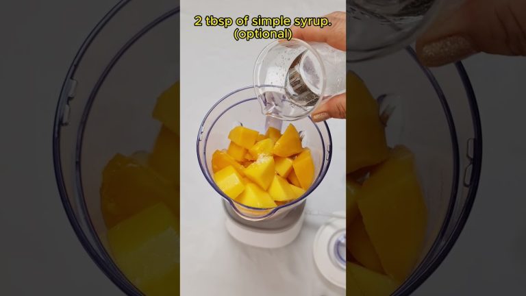 Mango Smoothie Passion Fruit a refreshing drink in 3 minutes #Foryou #Smoothie #Mango #Passionfruit