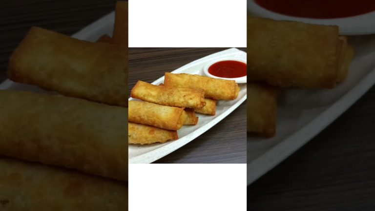 Easy & Crispy Veg Spring Roll Recipe | Perfect Snack #food #short #recipe