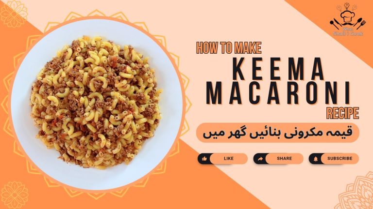 Minced Meat Keema Pasta Macaroni Recipe by Shall I Cook