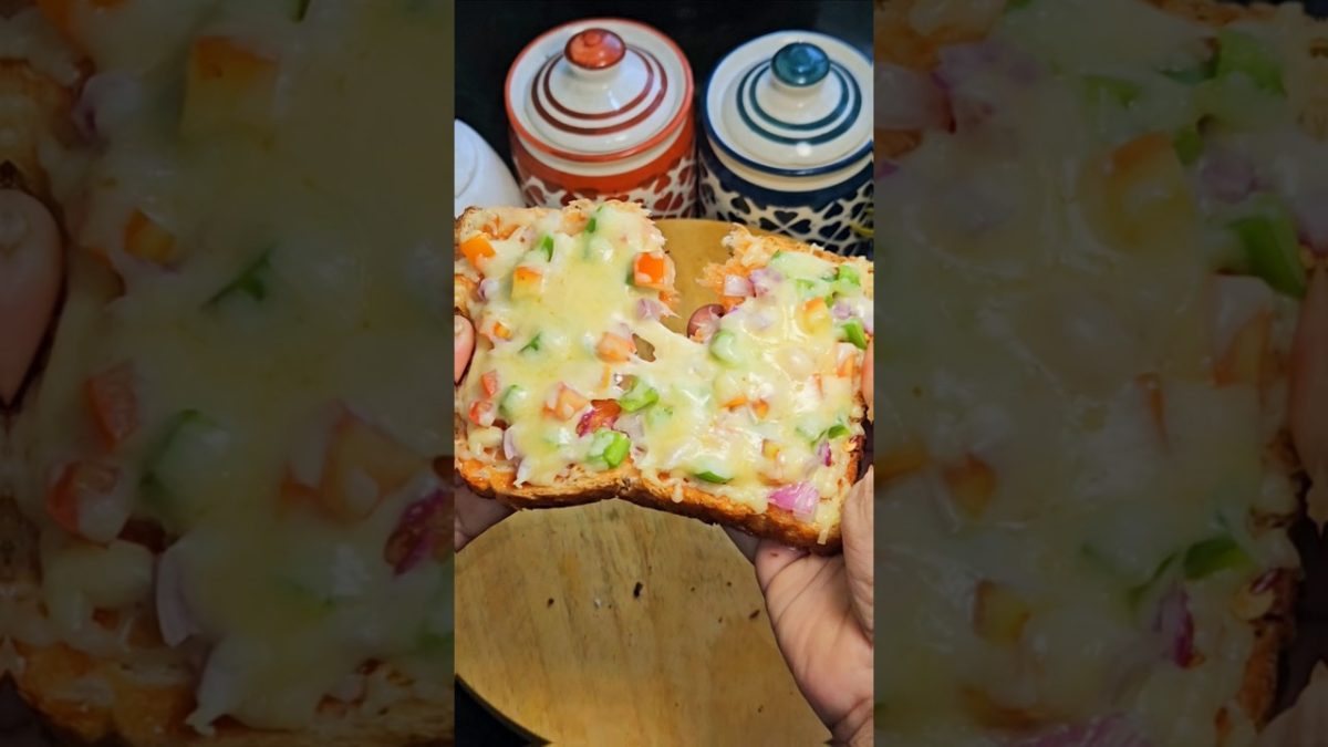 Bread Pizza Recipe 🍕 #shorts #viral #trending