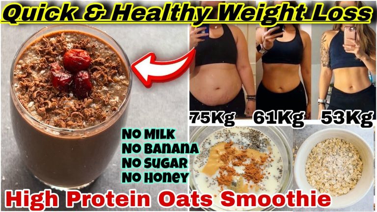 High Protein Oats Breakfast Smoothie Recipe – No Sugar | No Milk – Oats Smoothie for Weight Loss
