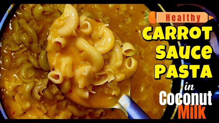 Creamy Carrot Sauce Pasta in Coconut Milk | Nutritious & Flavorful Recipe