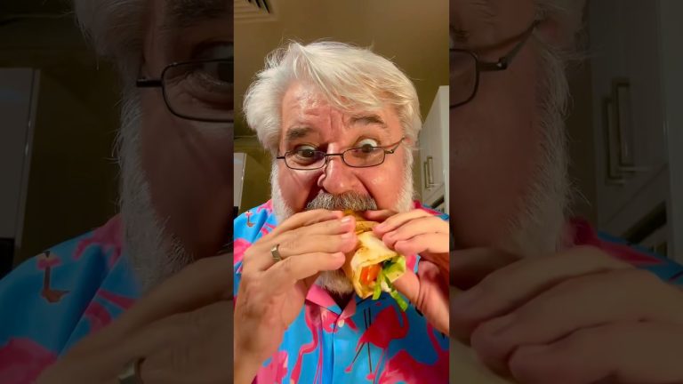 Grandpa is hungry for a smashed sausage into Lebanese bread #grandpa007 #Snag #food #trending