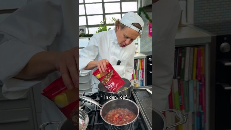 Winterliche Pasta: Ravioli mit Rosenkohl & Cranberry-Sauce ✨