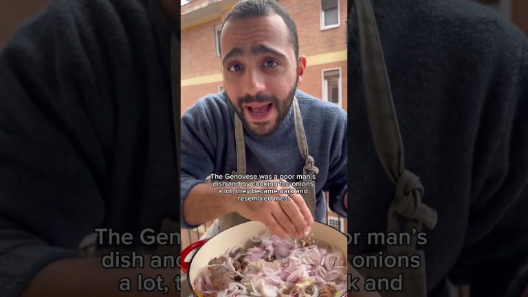 Pasta alla genovese 🍝 #chefruben #food #scorzadilimone #cucinaconruben