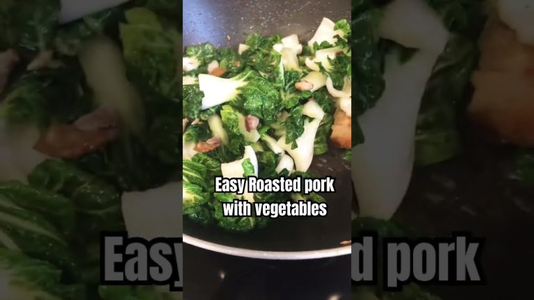 Easy ROASTED PORK WITH VEGETABLE #shortvideo #food #basicrecipes #cooking #recipe #easyrecipe