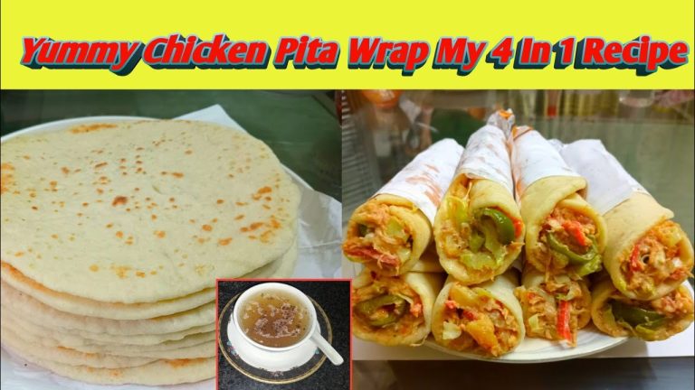 Chicken Pita Wrap By Nosh Aamir | Pita Bread Recipe | Soup Recipe | Bismillah Kitchen With Nosh