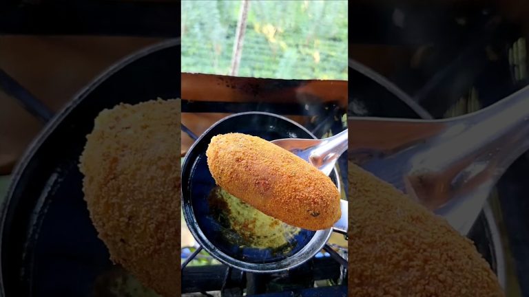 Crispy taro root roll : easy recipe #shorts