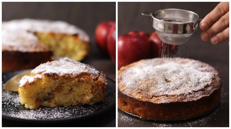 French Apple Cake Recipe – Christmas Dessert | Gâteau Aux Pommes | Easy Apple Cake