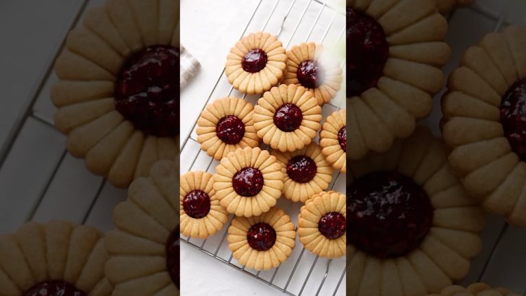 Jim Jam Biscuits🍪|Raspberry Cookies| #trending #shorts #shortsfeed #viralshort