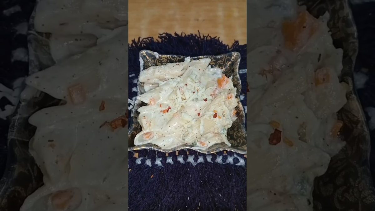 White Sauce Pasta ❤️ #shorts #cooking #recipe #trending #food