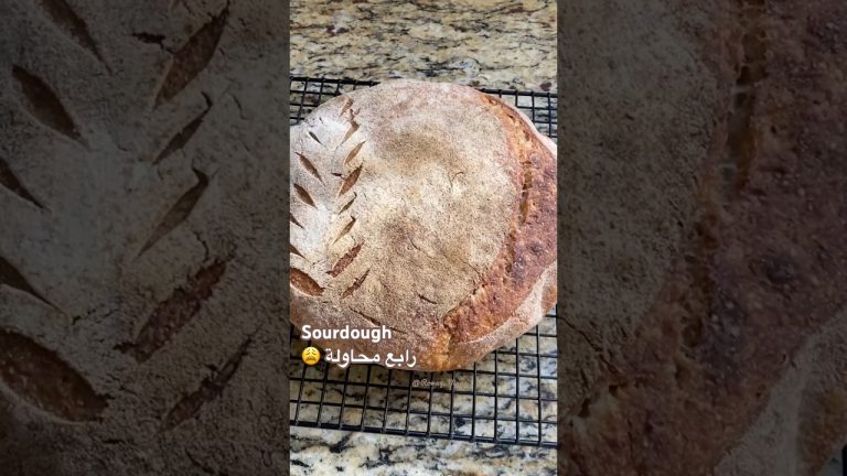 ساوردو باستخدام خميرة طبيعية رابع يوم #sourdough #bread #اكسبلور #baking #shorts