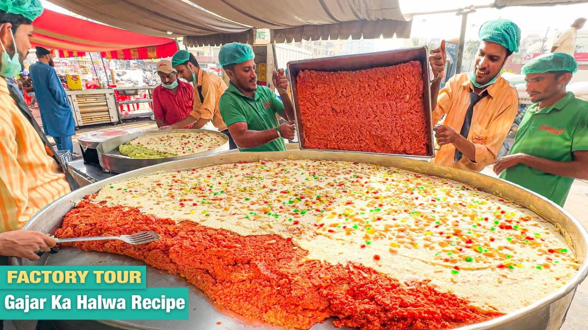 Giant Gajar Ka Halwa Recipe – The 400kg Carrot Dessert!