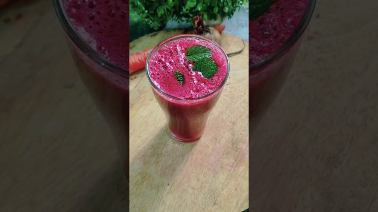 Healthy beetroot and carrot juice for glowing skin.#recipe #cooking # kitchen.