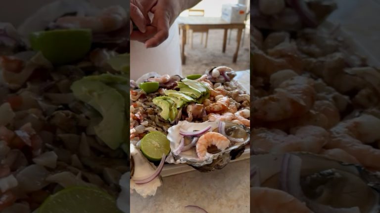 Charola de mariscos de a quinientos pesos