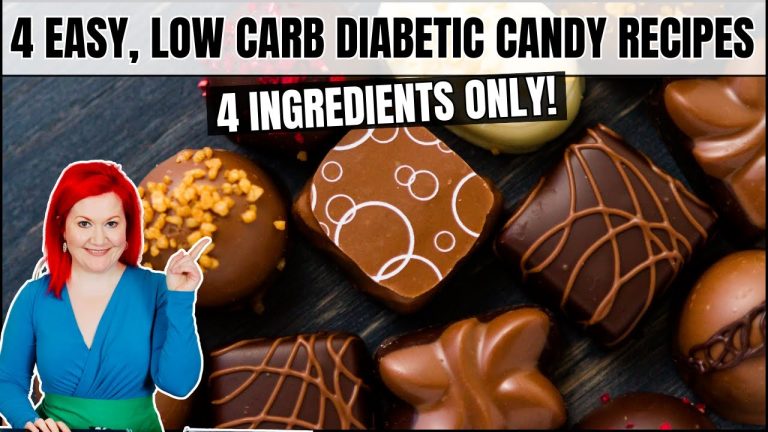4 EASY, NO BAKE Diabetic Desserts You NEED in Your Life | 4 INGREDIENTS | Low Carb Candy Recipes