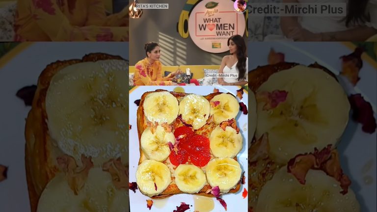 Shilpa Shetty's Favourite French Toast🍞Milk Banana Toast😋| #shorts #trending #short