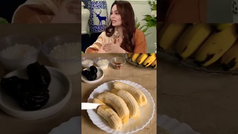 😮Sadia Imam daily Banana 🍌 ka Kya krti ha? |How to make Banana shake| #shorts #youtubeshorts #viral