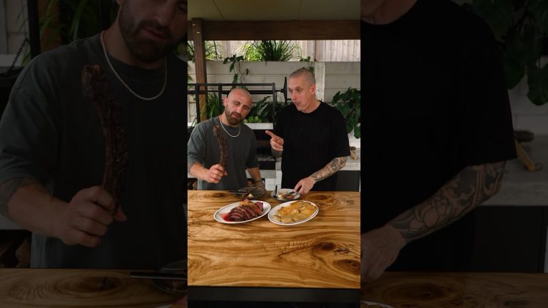 Tomahawk steak with cowboy butter for @AlexVolkanovskiOfficial #shorts #steak #bbq ￼