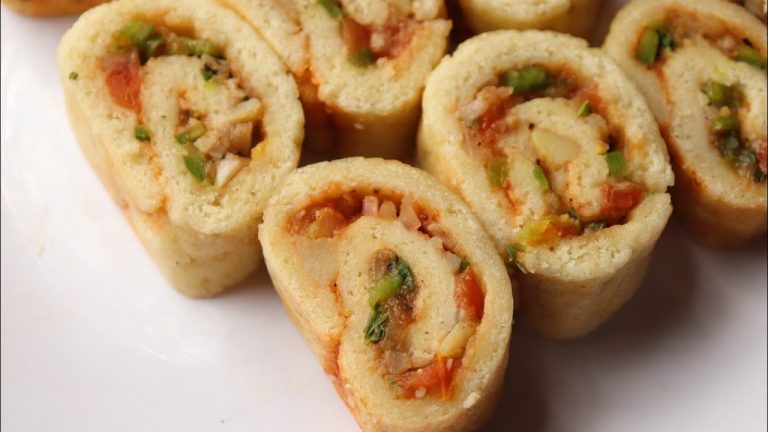 Suji Veg Roll Recipe | quick and easy breakfast recipe